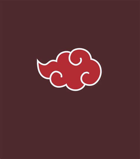 Naruto Shippuden Akatsuki Red Cloud Symbol Digital Art by Jamaaf Tasne ...