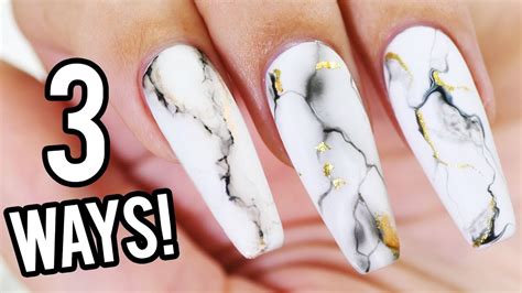 50 Trendy Marble Nail Designs You Must Try Nail Designs Summer Acrylic, Coffin Nails Designs ...