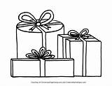Christmas Present Coloring Pages For Kids At GetDrawings  Free Download sketch template