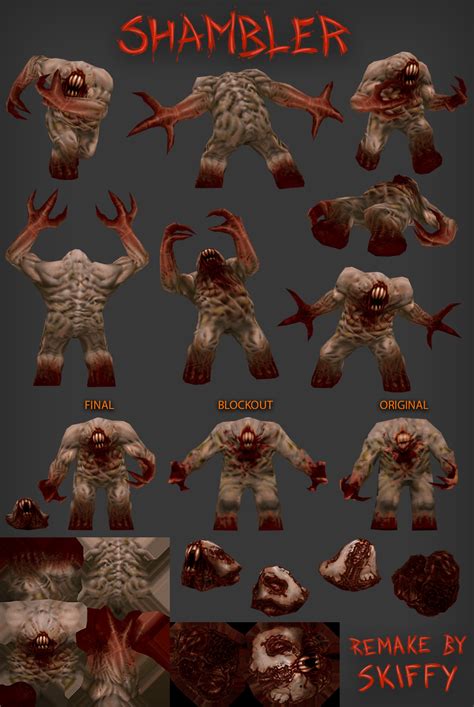 ArtStation - Shambler HD Remake for Quake Classic., Renier Banninga | Creature design, Monster ...