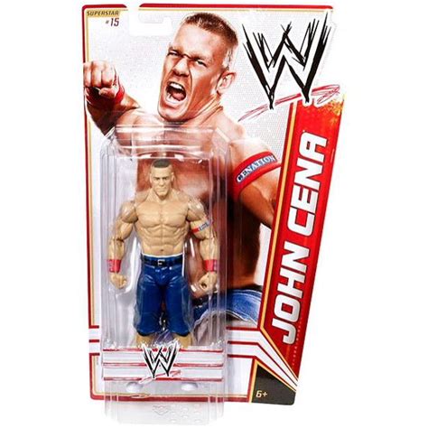 WWE Wrestling Basic Series 15 John Cena Action Figure - Walmart.com ...