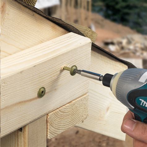 TIMCO | Timber Frame Construction & Landscaping Screws - Wafer - Exterior - Green Organic