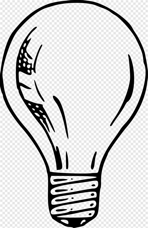 Incandescent light bulb Drawing, sketch, white, face png | PNGEgg