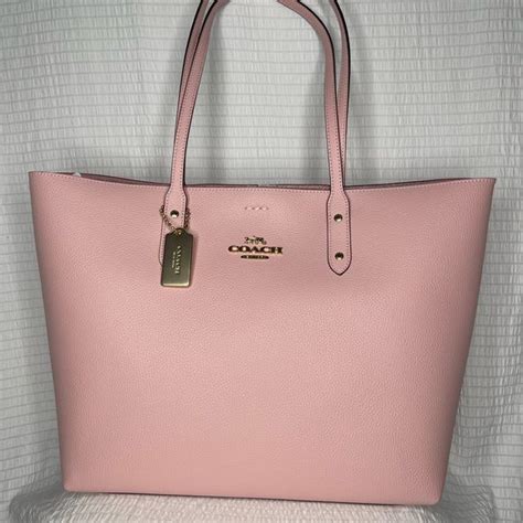 COACH light pink large tote bag NEW | Pink tote bags, Tote bags for ...