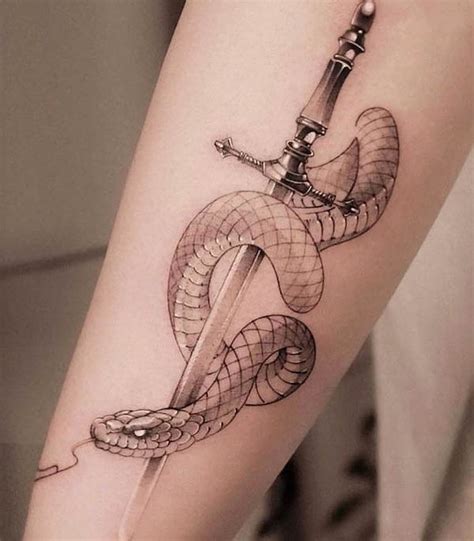 Aggregate more than 66 sword with snake tattoo latest - in.coedo.com.vn