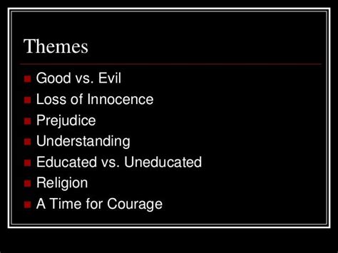 😀 Main themes to kill a mockingbird. SparkNotes: To Kill a Mockingbird: Themes. 2019-02-14