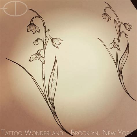 Snowdrop Flower Tattoo Black And White – Beautiful Flower Arrangements ...