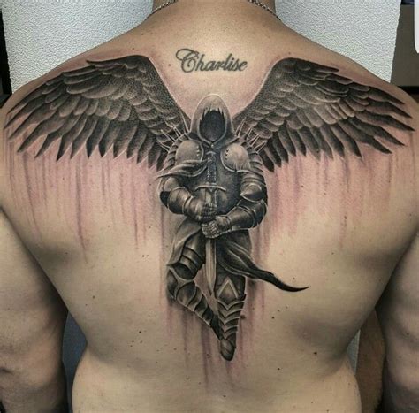 Pin by Nhã Lê Văn on Tattoo Art | Back tattoos for guys, Cool back tattoos, Angel tattoo designs