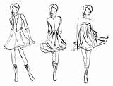 SCHETS manier meisje Vector Illustratie Illustration Of Cardigan  sketch template