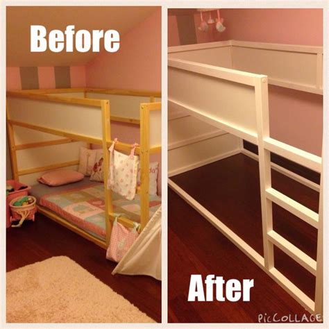 Montessori bed ikea kura bed before& after Ikea Bunk Bed, Ikea Kura ...