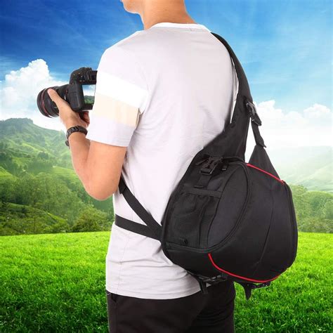 PULUZ Digital Camera Carrying Bag Triangle Style SLR Camera Bag Sling ...