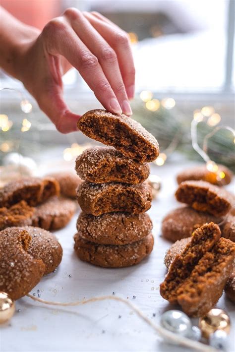 Soft and Chewy Gingerbread Cookies (V+GF) | vegan + gluten-free