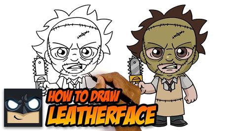 How To Draw Leatherface | Halloween Drawing Tutorial - YouTube