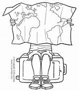 Travel Coloring Pages At GetDrawings  Free Download sketch template