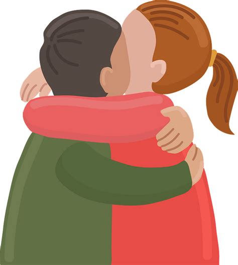 Friends Hugging Clipart