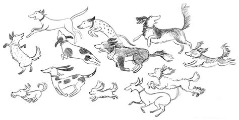 Dog Running Sketch at PaintingValley.com | Explore collection of Dog Running Sketch