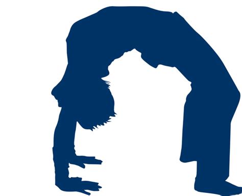 Vector Image of Back Bridge Yoga Pose