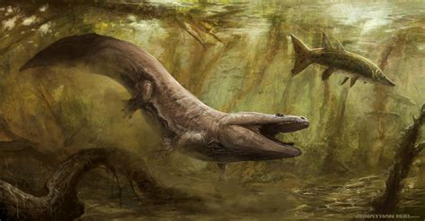 temnospondyl | Tumblr Prehistoric Wildlife, Prehistoric World, Prehistoric Creatures, Wildlife ...