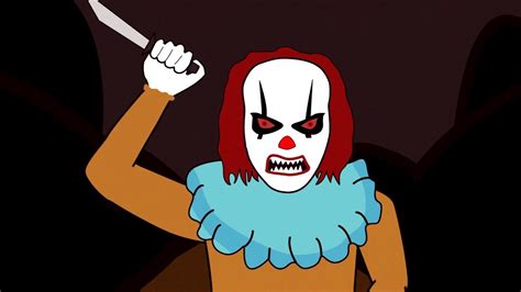 True creepy clown story animated | Horror story animated - YouTube