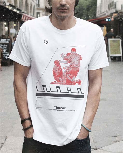 T-shirt Thuram France 98 - Tshirt Lilian Thuram Mondial 1998 | Grafitee