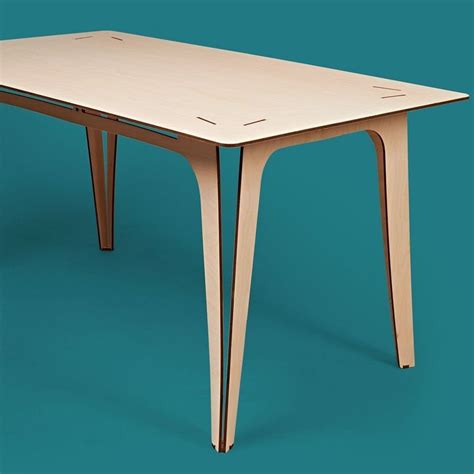 Custom Plywood Dining Table Flatpack Europly Etsy