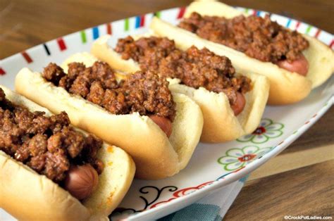 Crock-Pot Chili Coney Dog Sauce | Recipe | Hot dog chili sauce recipe, Crockpot chili, Coney dog ...