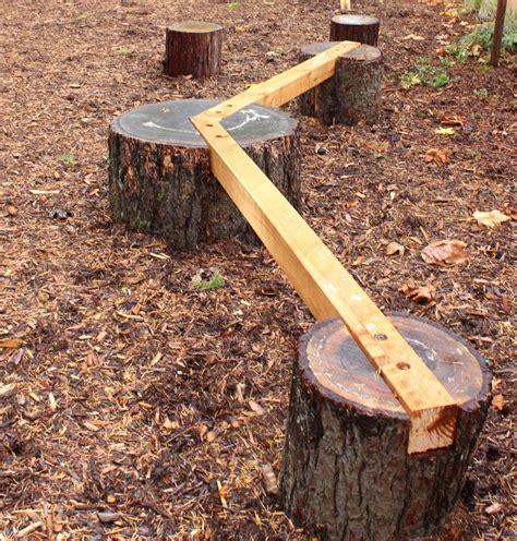 Log Balance Beam | Natural playground, Backyard playground, Play area ...