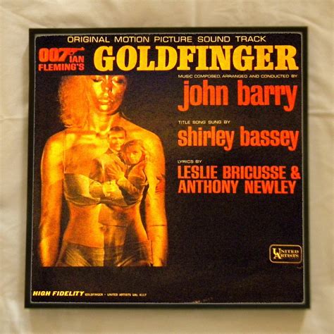 Framed Record Album Cover – James Bond – Goldfiger – Original Motion Picture Sound Track ...