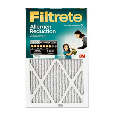 Filtrete Allergen Reduction HVAC Furnace Air Filter, 1200 MPR, 18 x 30 ...