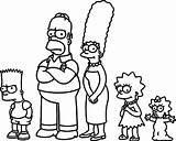 Los Simpson – Dibujos para Colorear sketch template