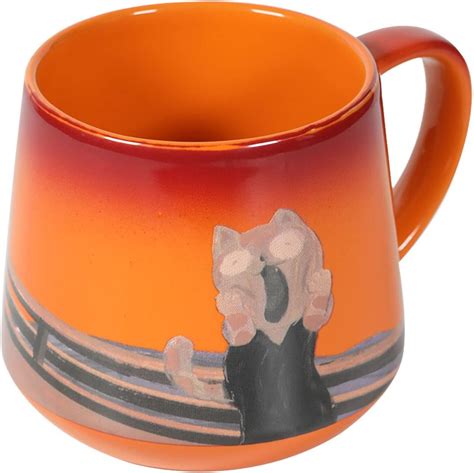 Amazon.com: JoyoJours Large Ceramic Coffee Mug Keeps Drinks Cold & Hot,Original Design Abstract ...