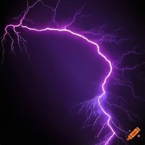 Purple lightning on black background
