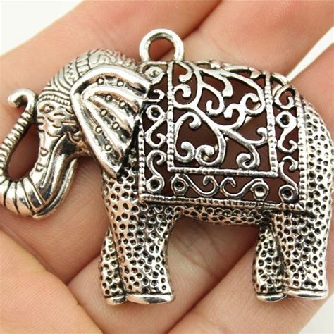 Gold Elephant Charm - Etsy