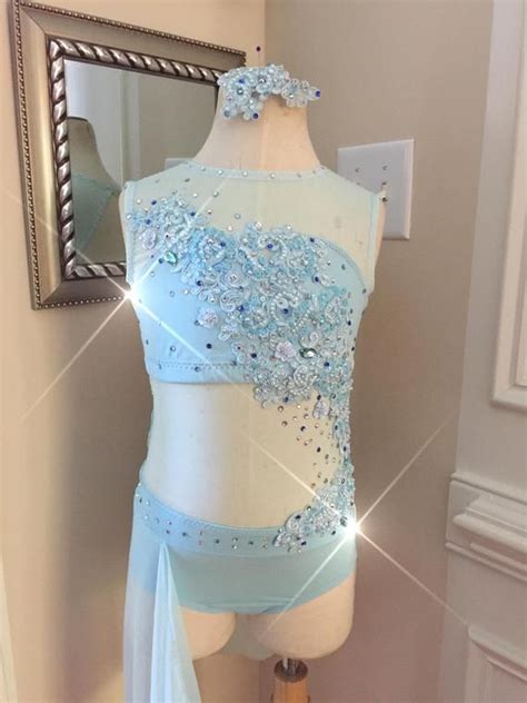 Custom Dance Costumes Lyrical Jazz Contemporary 2 PC With Mesh - Etsy ...