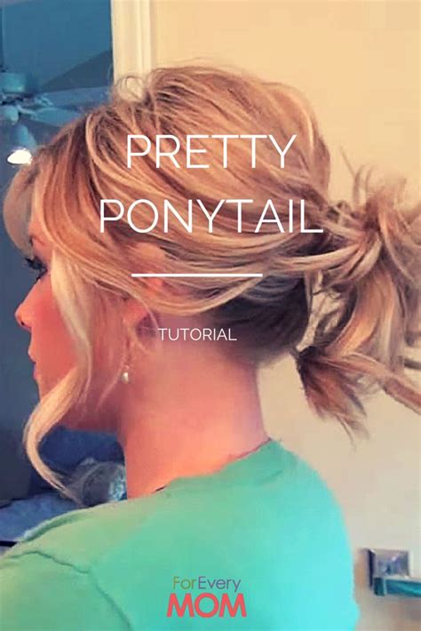 Love this hair tutorial for a pretty ponytail hairstyle! Works for long hairstyles and ...
