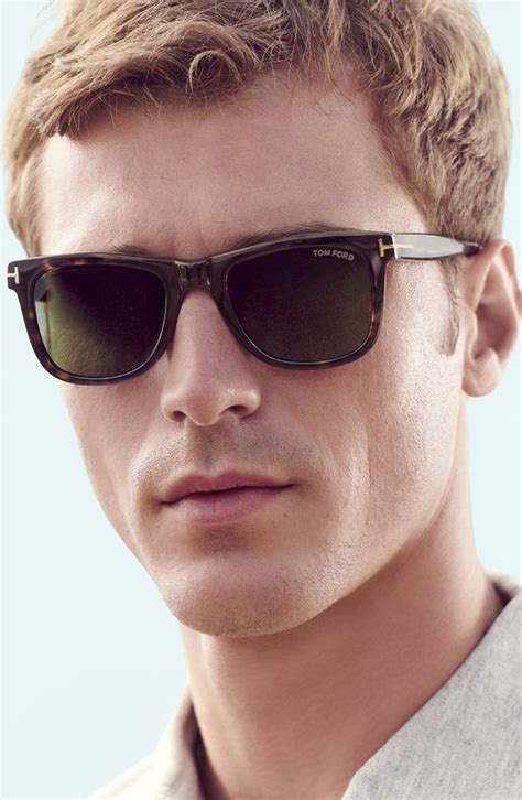 Tom Ford 337 56J Tortoise Hugh Rectangle Sunglasses Lens Category 3 ...