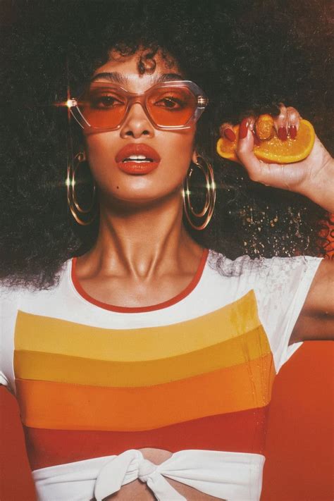 Spring 2019 Sunglass Trend: Hot Stuff [PHOTOS] – WWD Orange Aesthetic, Vintage Aesthetic, 70 ...