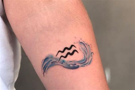 25+ Best aquarius zodiac tattoo: Ideas & For men's and women's & Designs & Meanings - VeAn Tattoo