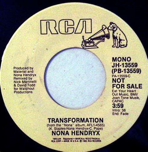 Nona Hendryx - Transformation (1983, Vinyl) | Discogs