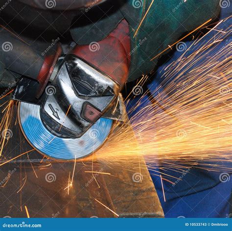 Worker Grinding/welding Royalty-Free Stock Photography | CartoonDealer ...