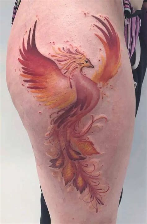 40+ Watercolor Phoenix Tattoo Ideas Phoenix Tattoo Sleeve, Phoenix Feather Tattoos, Watercolor ...