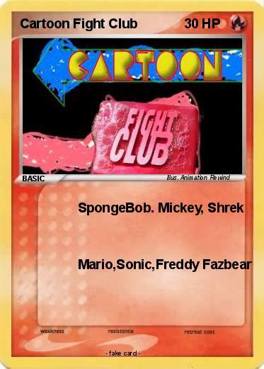 Pokémon Cartoon Fight Club - SpongeBob. Mickey, Shrek - My Pokemon Card