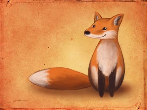 "Smiling Fox" by Ine Spee | Redbubble