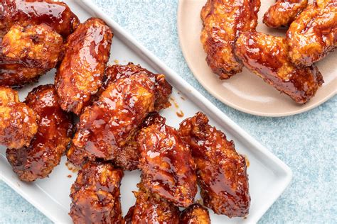 Fried Honey Barbecue Chicken Wings Recipe