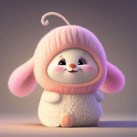 Free Photo | Cute ai generated cartoon bunny