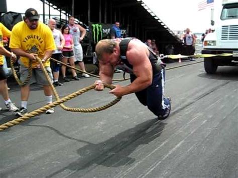 Derek Poundstone Truck Pull at America's Strongest Man 2009 - YouTube