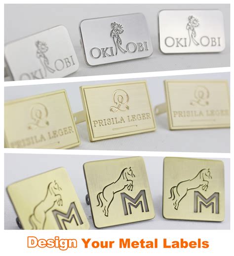 Custom Metal Labels, Custom Design Metal Labels, Embossed Metal Labels ...