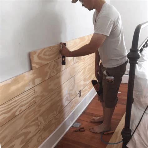 How to build a shiplap wall - Builders Villa