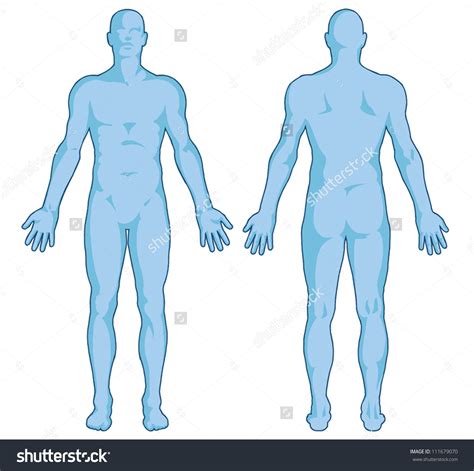 human body outline clipart male - Clipground