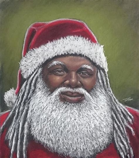 African American Santa Claus by Jeffrey Kearns | African american artwork, Black santa, Black ...